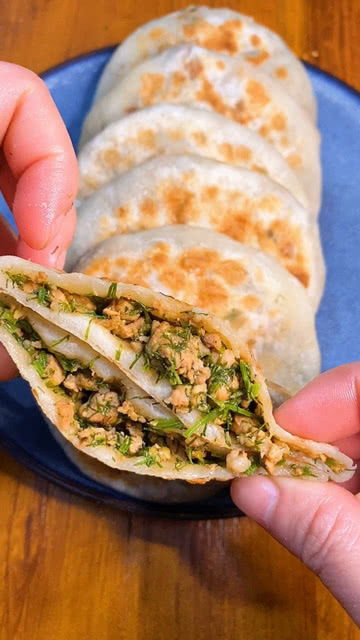 家常茴香肉餡餅 簡單易做，香氣四溢的美味